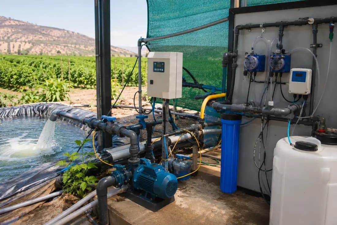 Tratamiento técnico de agua de riego con ozono en agricultura